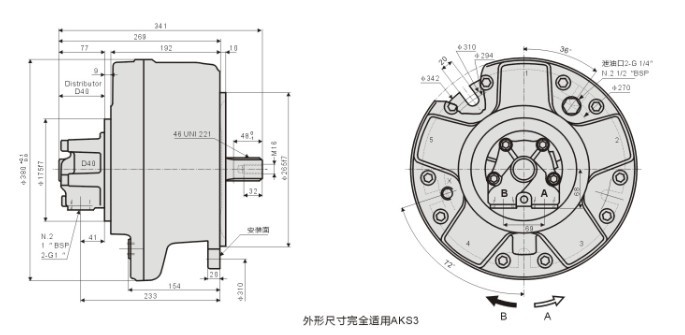 AKS3擺缸液壓馬達(dá)