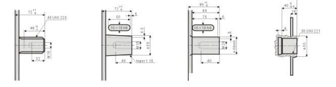 AKS3擺缸馬達(dá) 軸伸形式 鍵參數(shù)