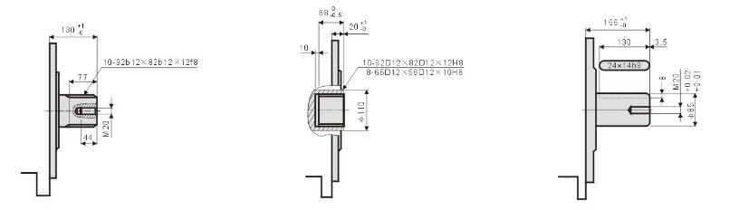 AKS6擺缸馬達(dá) 軸伸形式 鍵參數(shù)