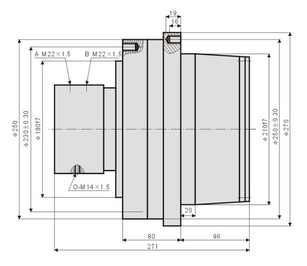 掘進機掃煤耙爪馬達